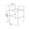 Scaun dus HS-04B, Alb