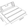 Scaun dus HS-01B, Alb
