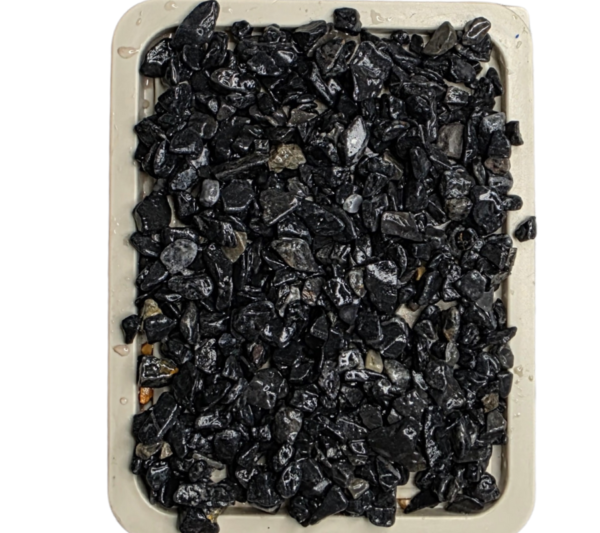 7 negr slef Covor de piatra cul Negru Poly (37.75kg)